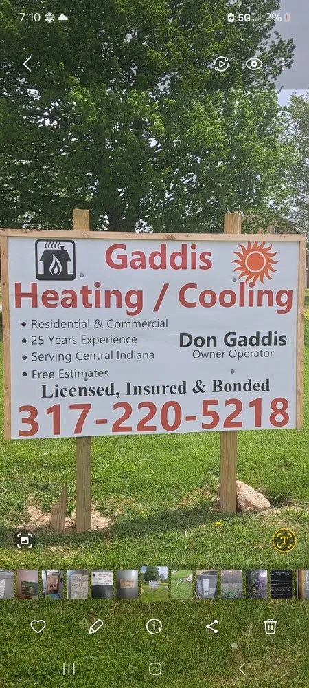 Slide of Gaddis Heating And Cooling