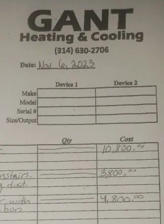 Certified heating repair in St. Louis, MO - Gant Heating and Cooling