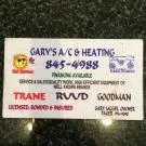Slide of Gary's A-C & Heating