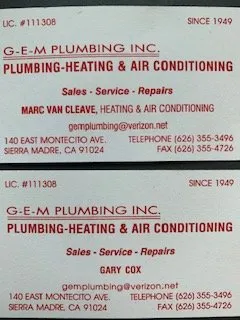 Slide of GEM Plumbing