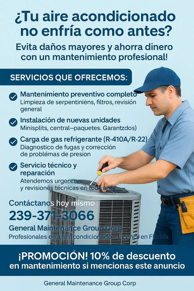 Slide of General Maintenance Group