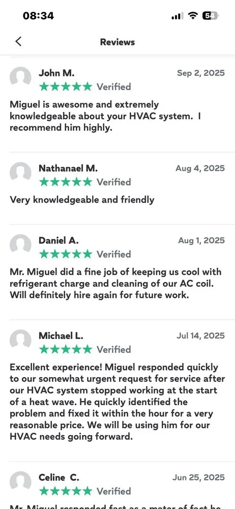 Slide of Genesis HVAC Service