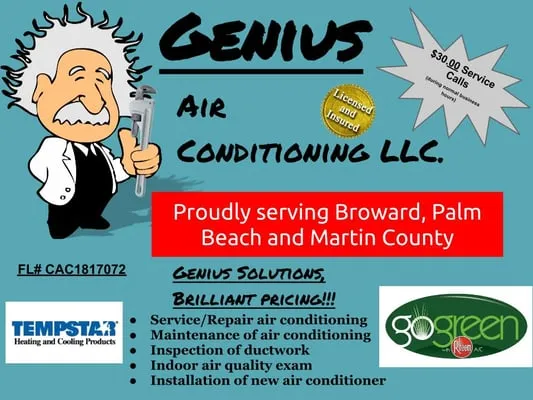Genius Air Conditioning Logo