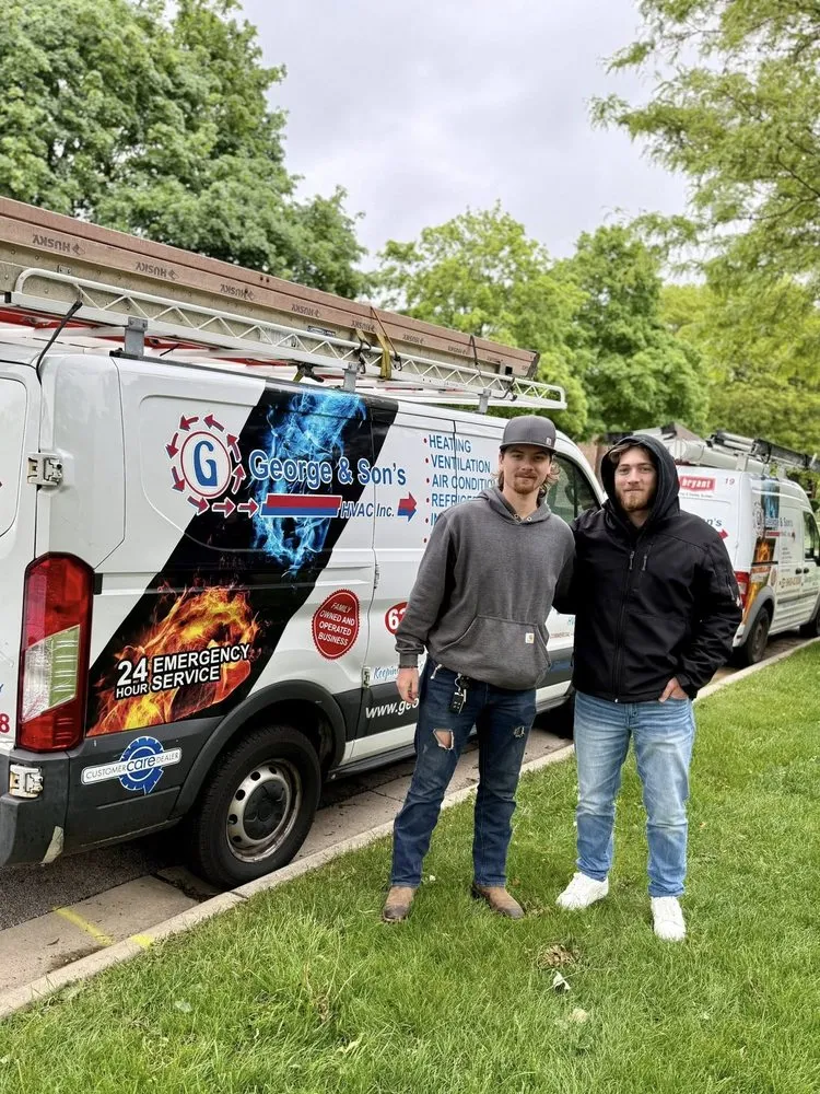 Slide of George and Son's HVAC