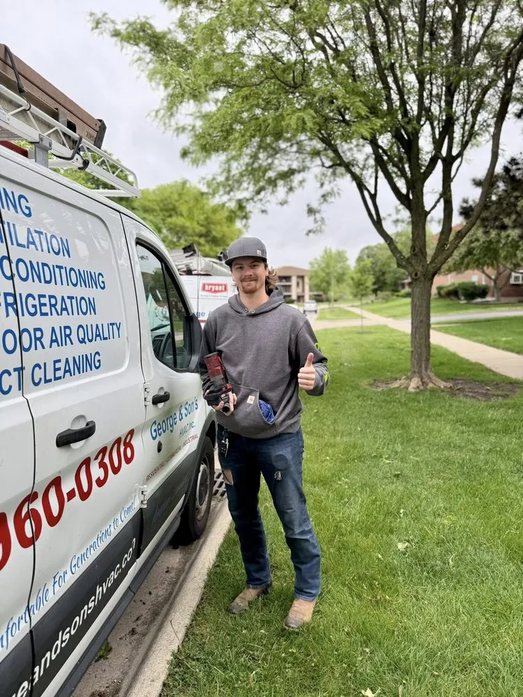 Slide of George and Son's HVAC