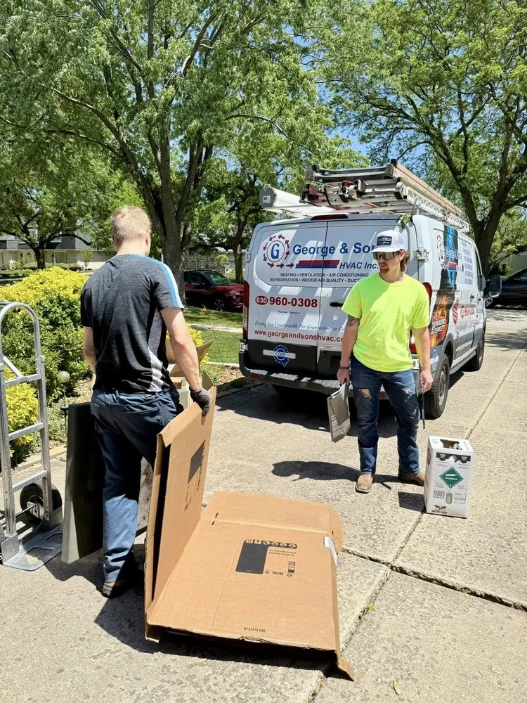 Slide of George and Son's HVAC