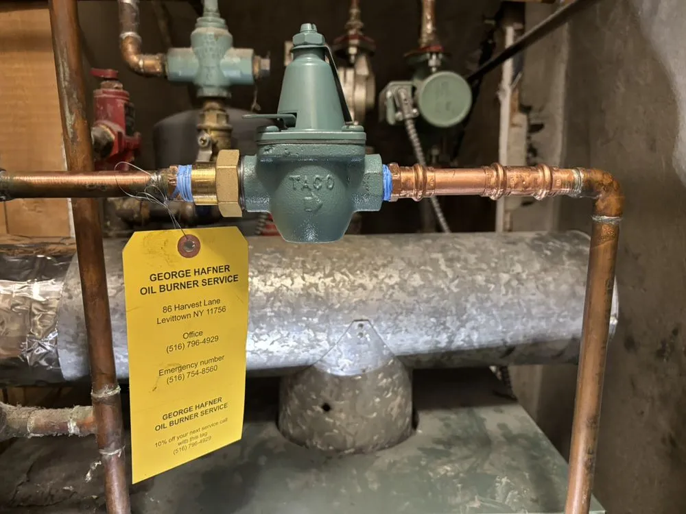 Slide of George Hafner Oil Burner Service