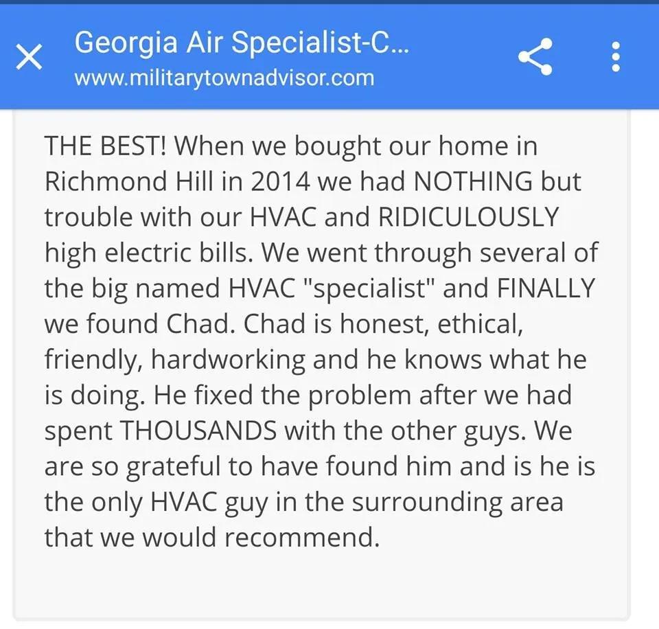 Slide of Georgia Air Conditioning & Heating Repair