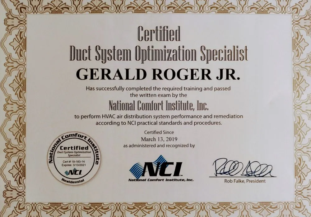 Slide of Gerald HVAC