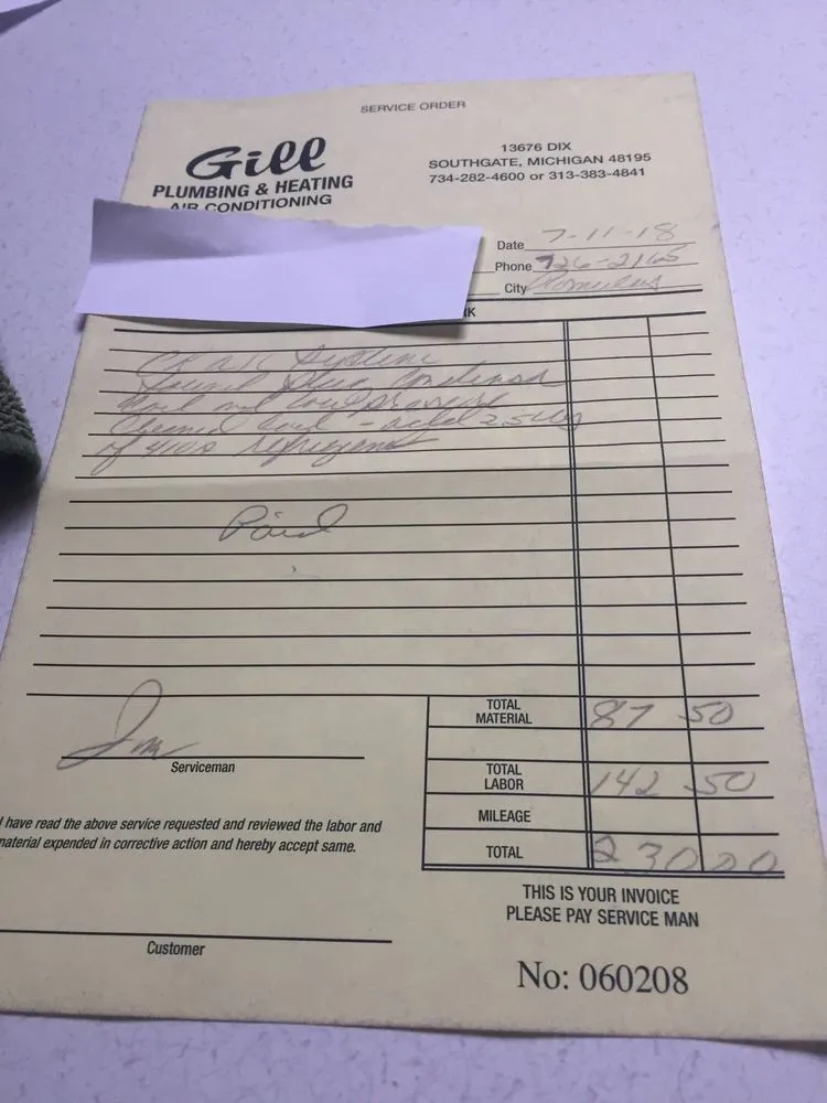 Slide of Gill Plumbing