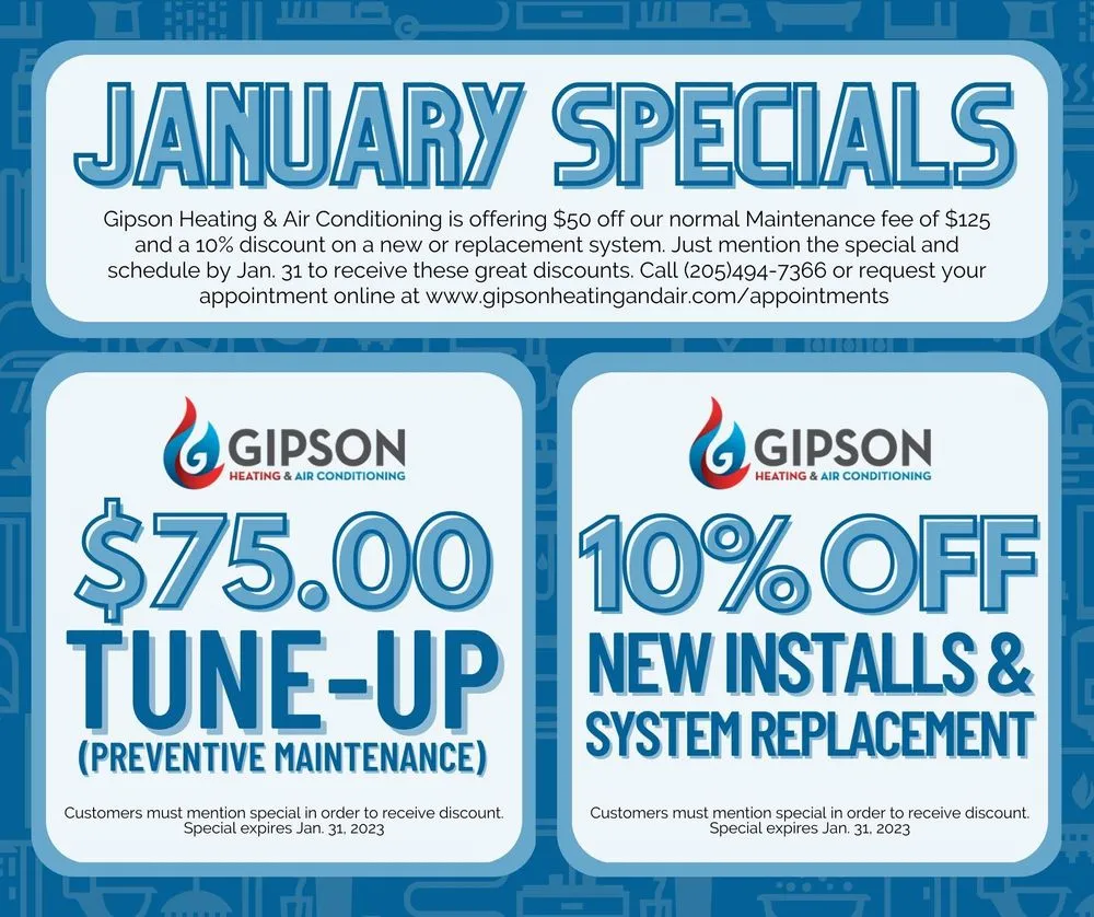 Slide of Gipson Heating & Air Conditioning