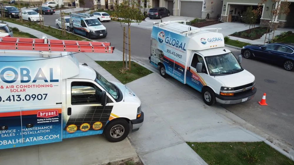 Slide of Global Heating and Air Conditioning