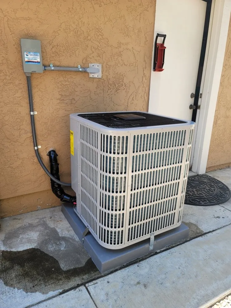 Slide of Global Heating and Air Conditioning