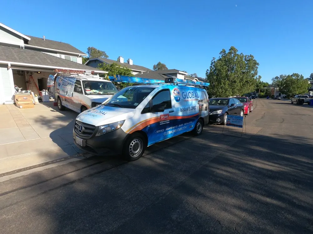 Slide of Global Heating and Air Conditioning