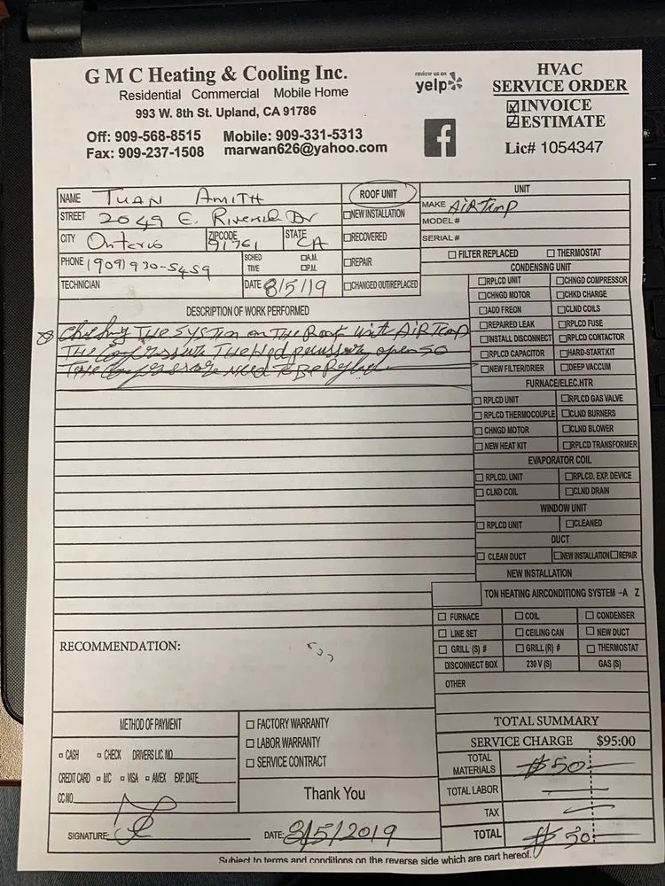 Slide of GMC Heating & Air Conditioning