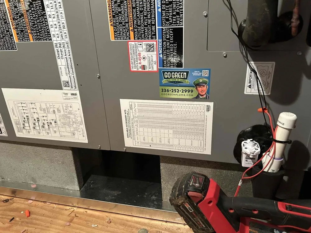 Trusted AC installation in Winston-Salem, NC by Go Green Plumbing, Heating, Air & Electrical