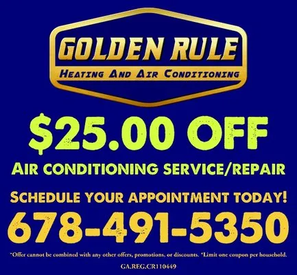 Golden Rule Heating and Air Conditioning Logo