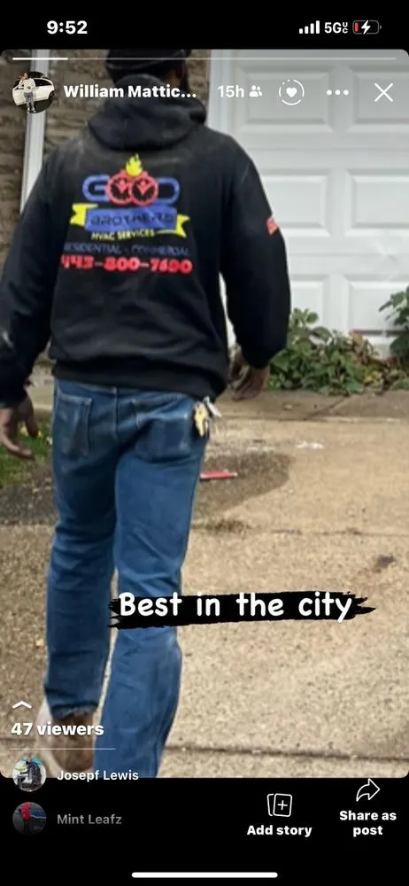 Slide of Good Brothers HVAC Services