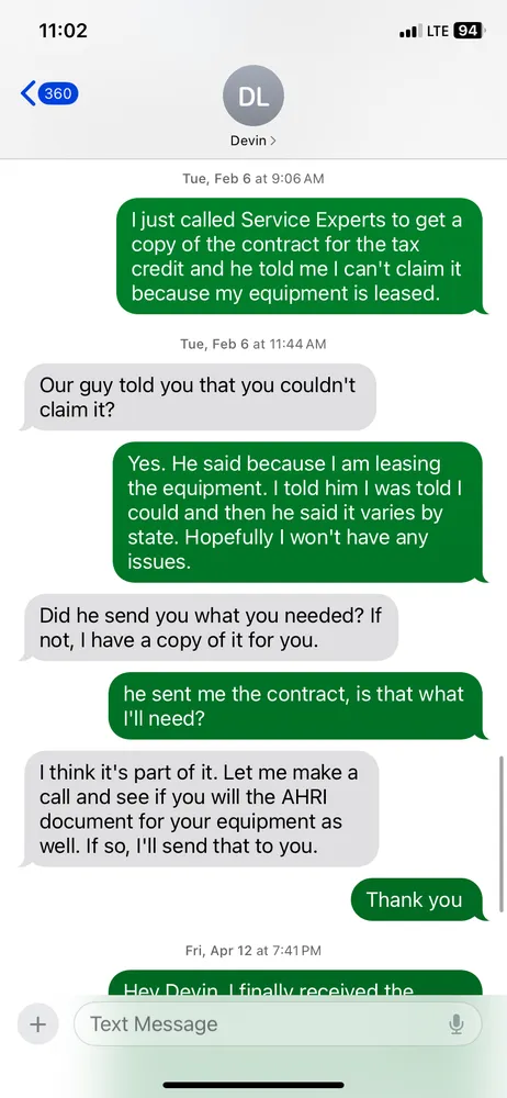 Slide of Gordon's Service Experts