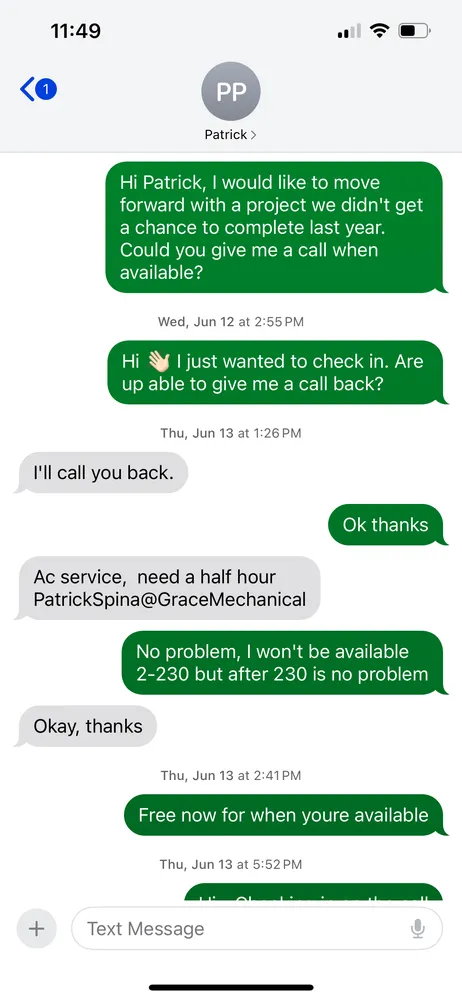 Slide of Grace Mechanical Plumbing Heating & Cooling