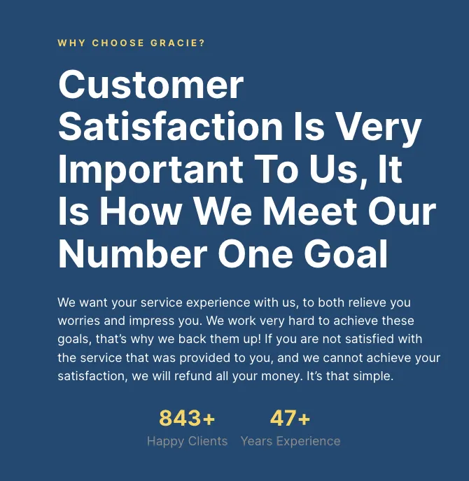 Slide of Gracie Appliance Service