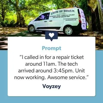 Slide of Grande Aire Services