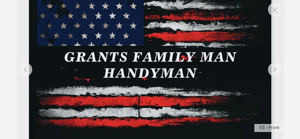 Slide of Grants The Family Man Contractor