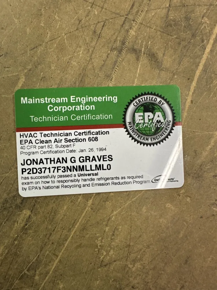 Slide of Graves Heating and Cooling