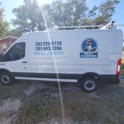 Gray Air Conditioning Logo