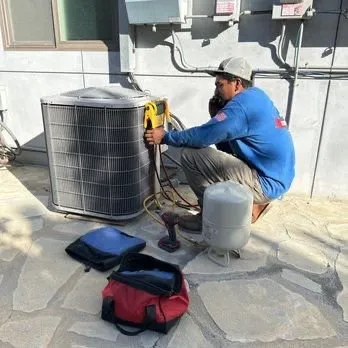 Slide of Gray Air Conditioning Service