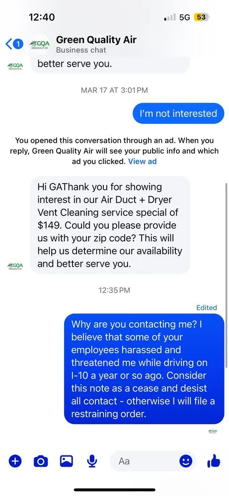 Slide of Green Air Company