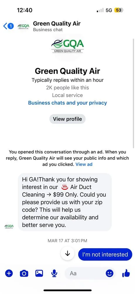 Slide of Green Air Company