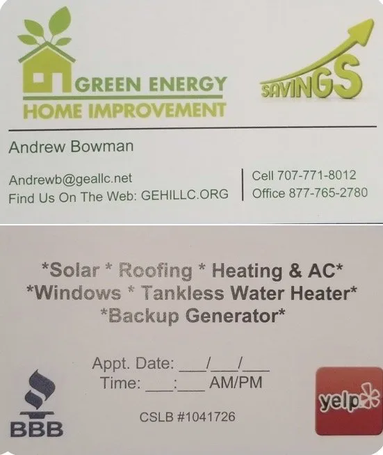 Slide of Green Energy Home Improvement