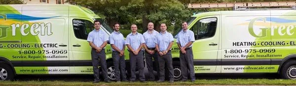 Green Heating, Cooling & Electric Logo