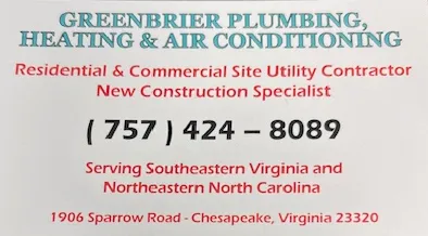 Greenbrier Plumbing Heating and Air Logo