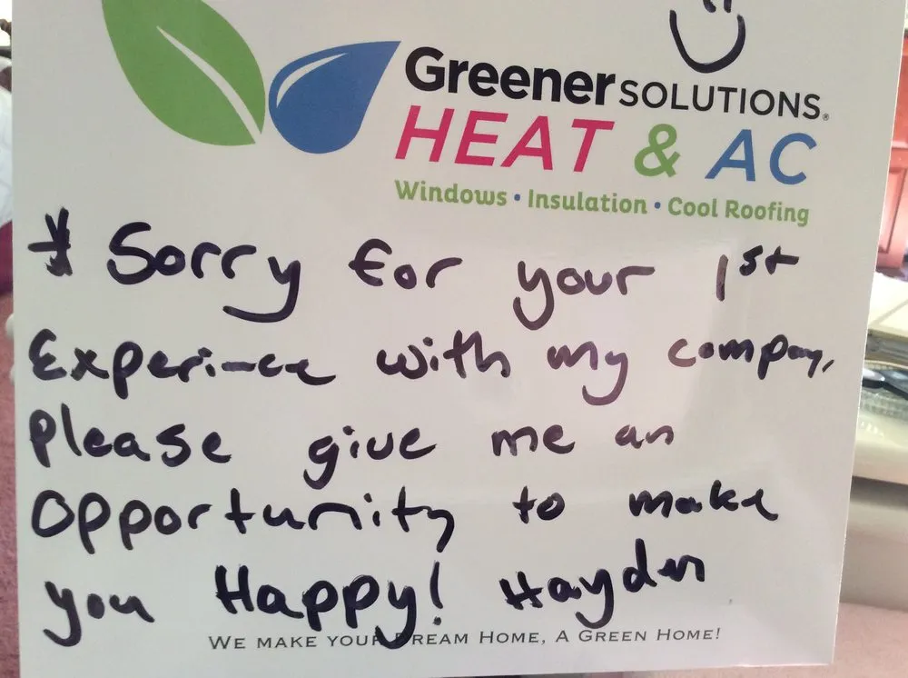 Slide of Greener Solutions Heating & A/C