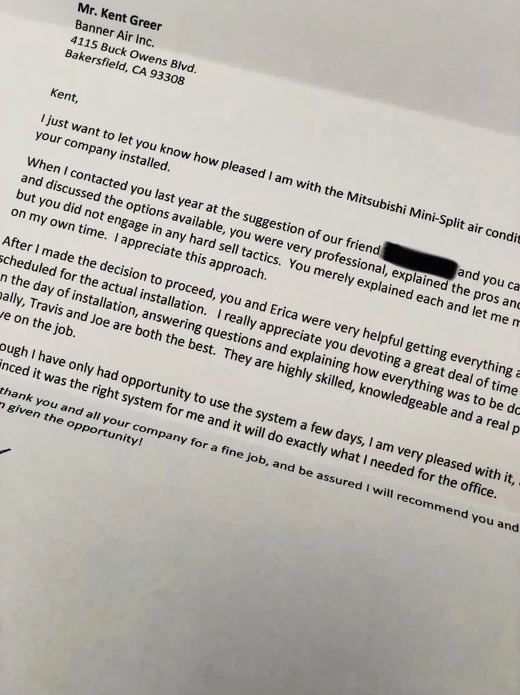 Slide of Greer's Banner Air