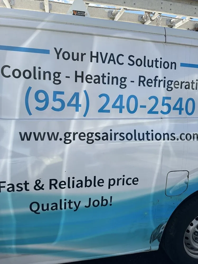 Slide of Greg's Air Solutions