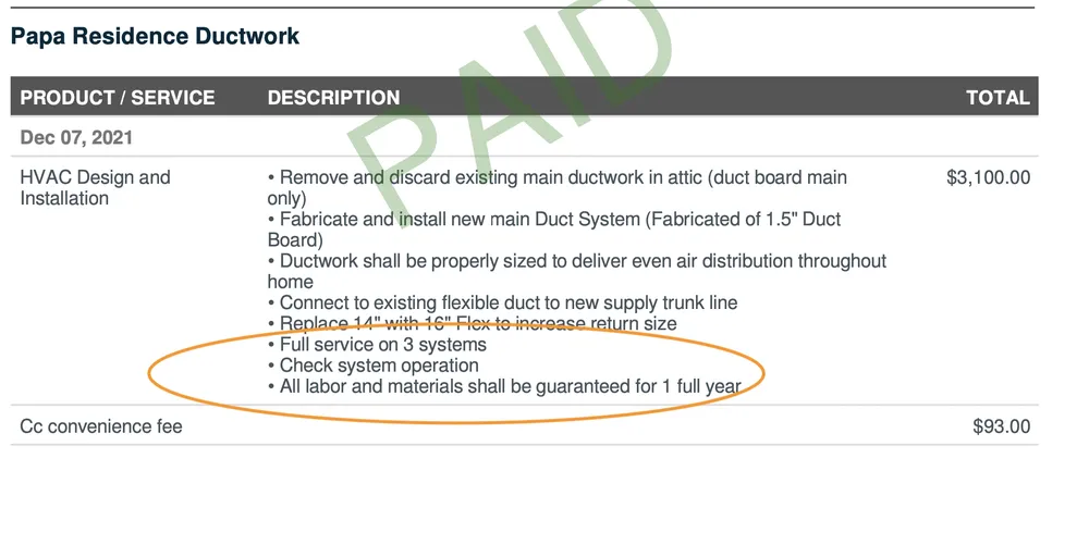 Slide of Grille Bros. Mechanical Contractors