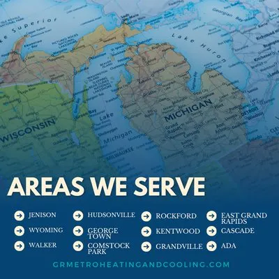 Grmetro Heating and Cooling Logo