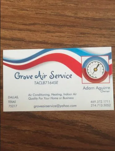 Slide of Grove Air Service
