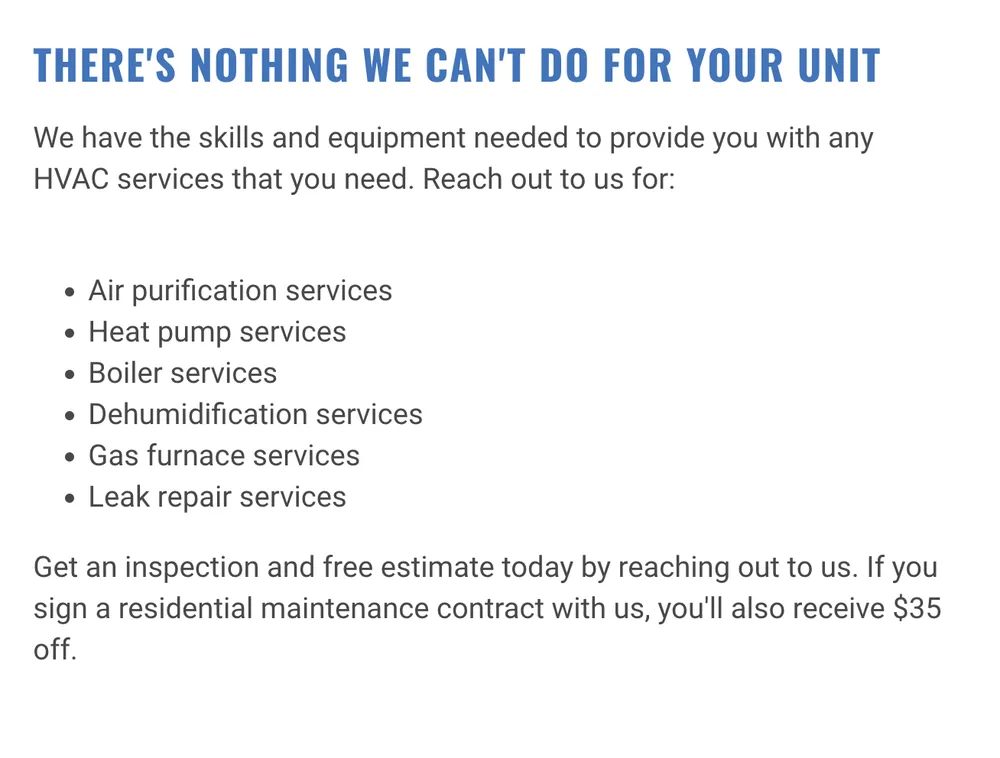 Slide of G&S Heating & Air