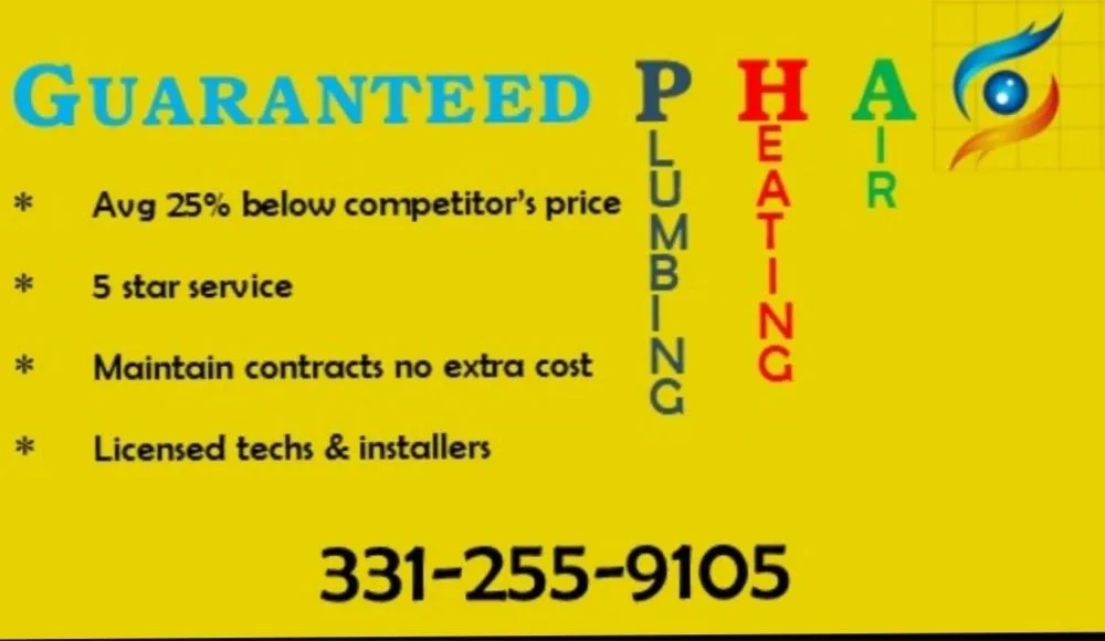Slide of Guaranteed Plumbing Heating Air