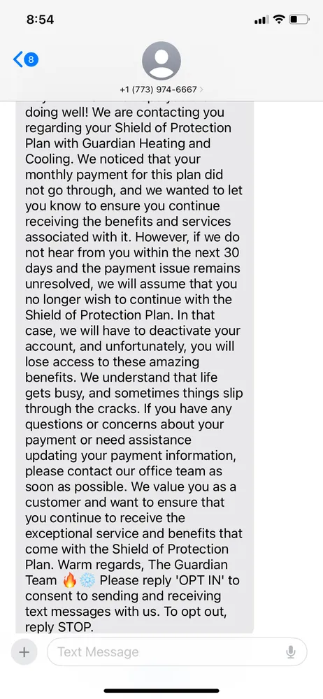 Slide of Guardian Heating & Cooling Service