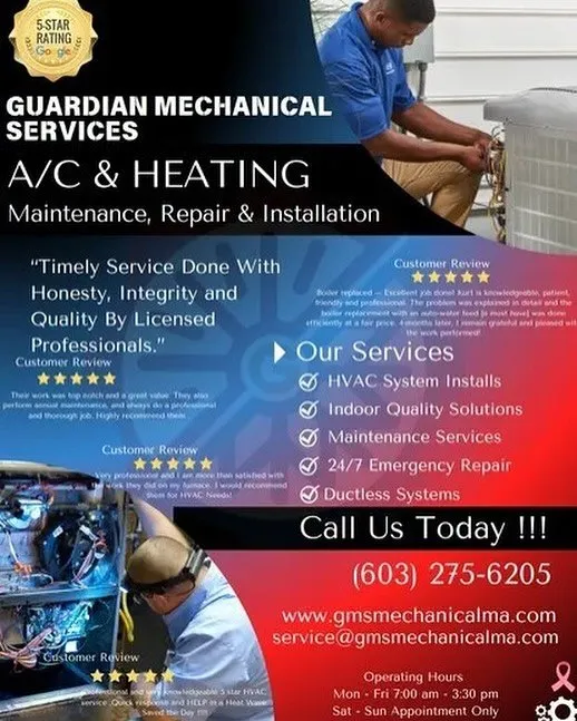 Slide of Guardian Mechanical Services