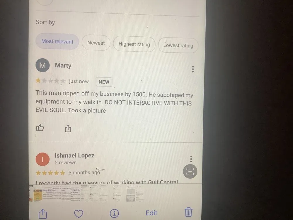 Slide of Gulf Central Refrigeration