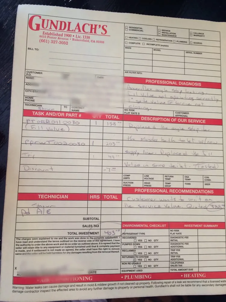 Slide of Gundlach's Plumbing Heating & Air Conditioning