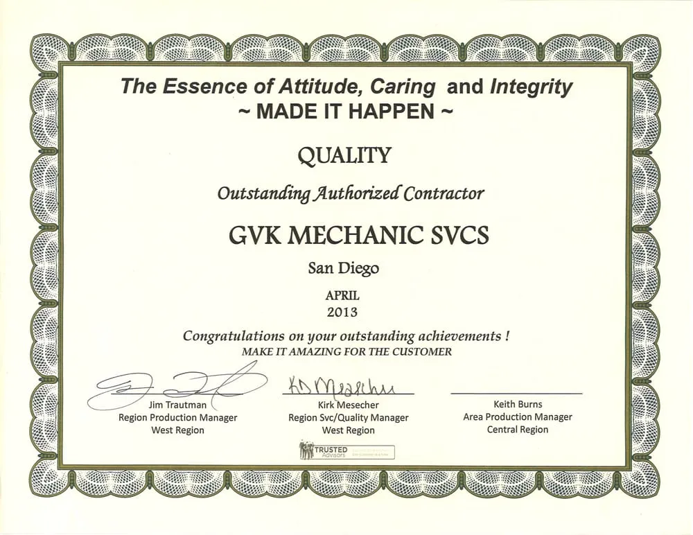 Slide of GVK Heating & Air