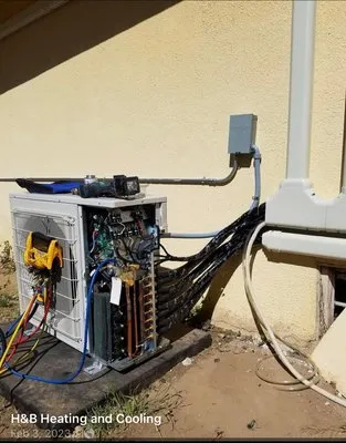 H B Heating And Cooling Logo