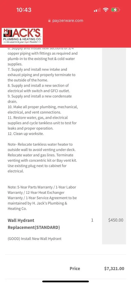 Slide of H Jack's Plumbing and Heating - Akron